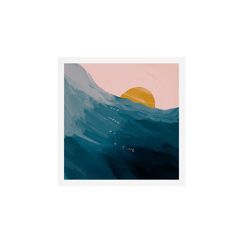 "One Wave At A Time" Art Print
