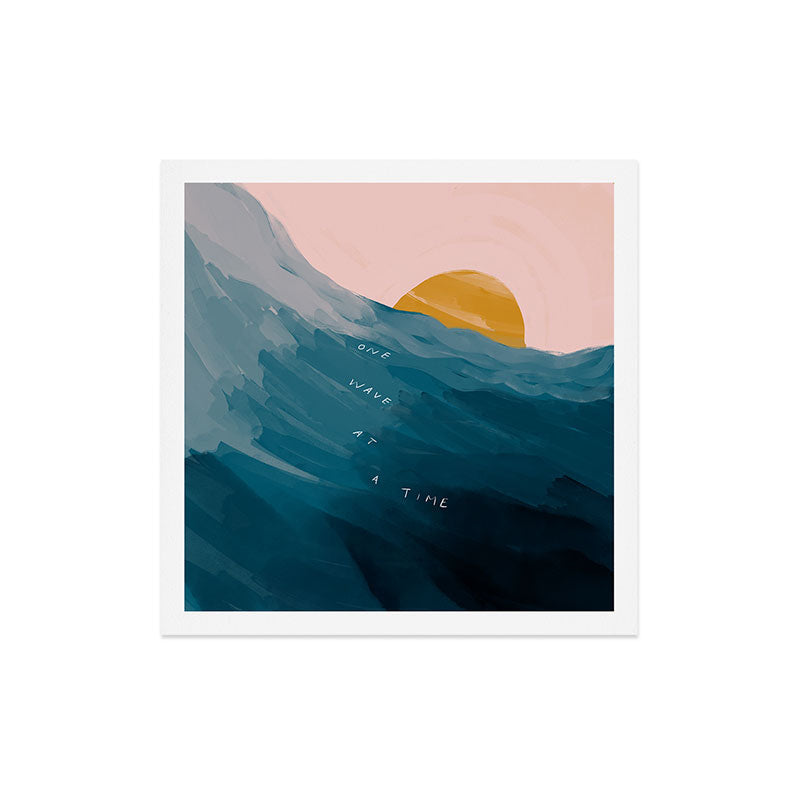 "One Wave At A Time" Art Print