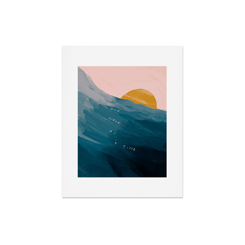 "One Wave At A Time" Art Print