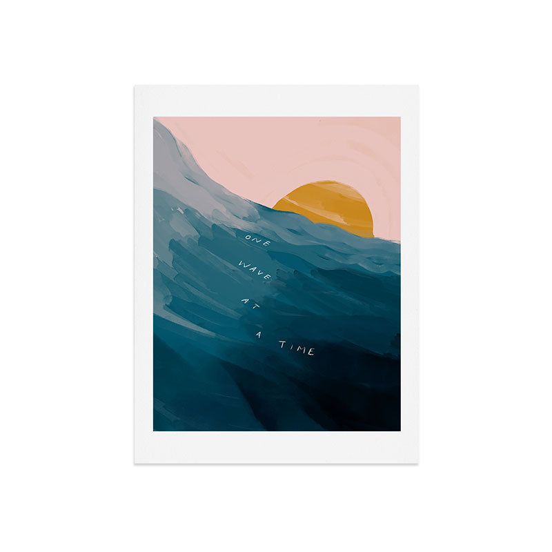 "One Wave At A Time" Art Print