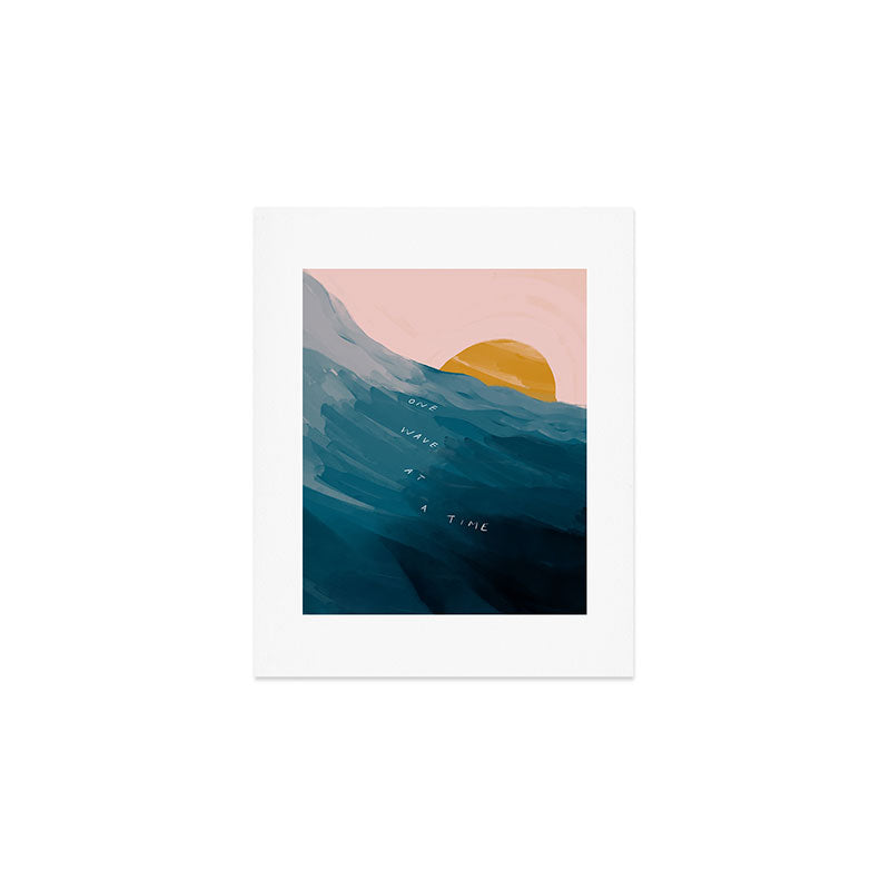 "One Wave At A Time" Art Print