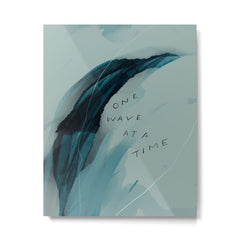 "One Wave At A Time" Metal Print