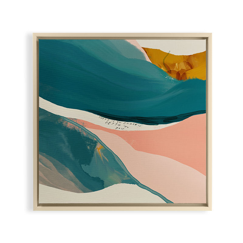 "There Is An Endless Depth To You."  Framed Canvas Print