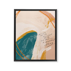 "Transformation: You Are Not Who You Used To Be, And That Is A Beautiful Thing." Framed Canvas Print