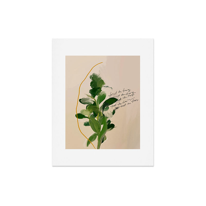 "Trust The Timing." Art Print
