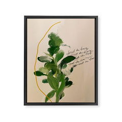 "Trust The Timing." Framed Canvas Print