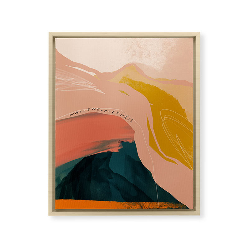 "Wholeheartedness" Framed Canvas Print