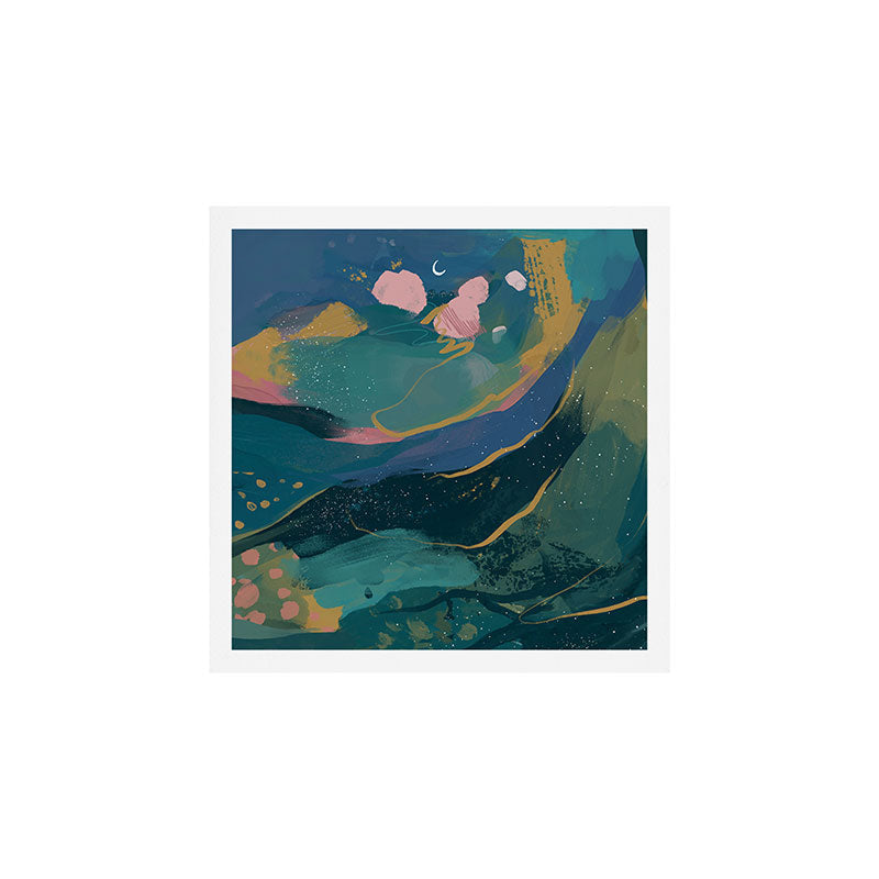 "You Are Worthy" Midnight Background Art Print