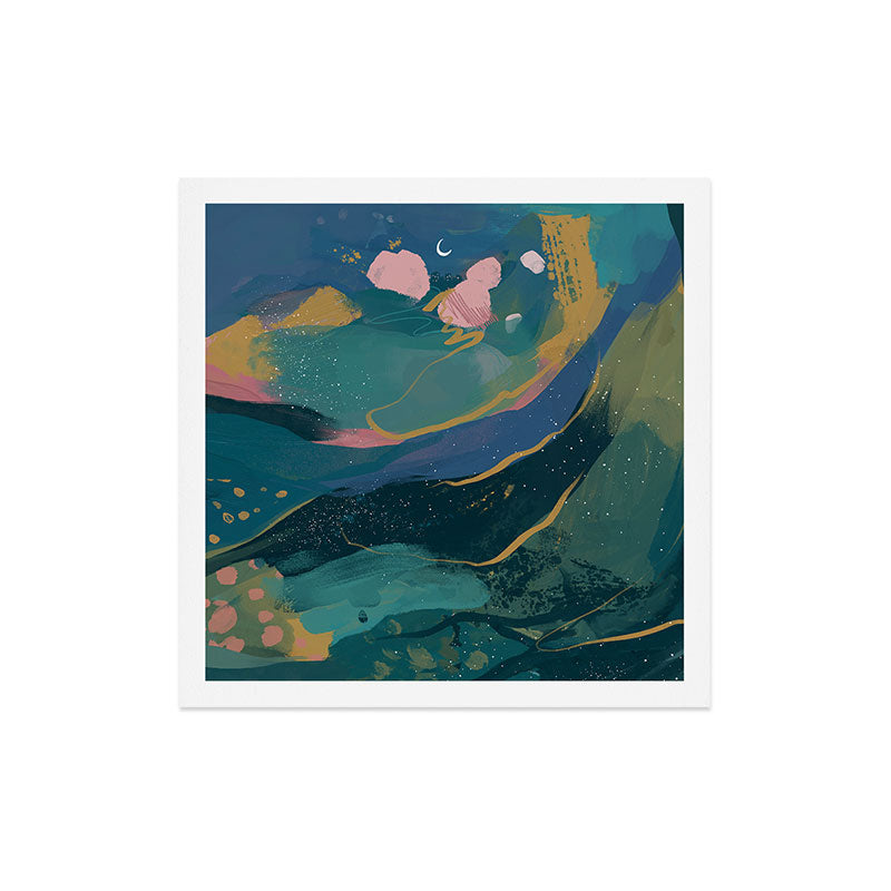 "You Are Worthy" Midnight Background Art Print
