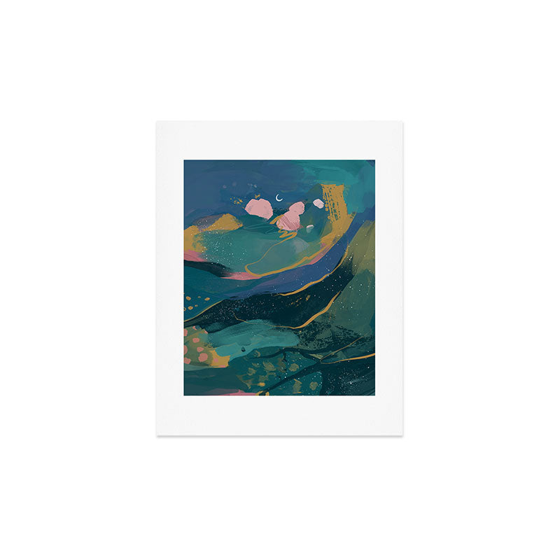 "You Are Worthy" Midnight Background Art Print