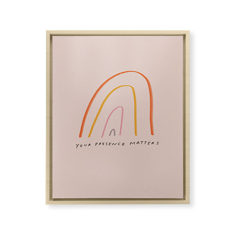 "Your Presence Matters" Framed Canvas Print