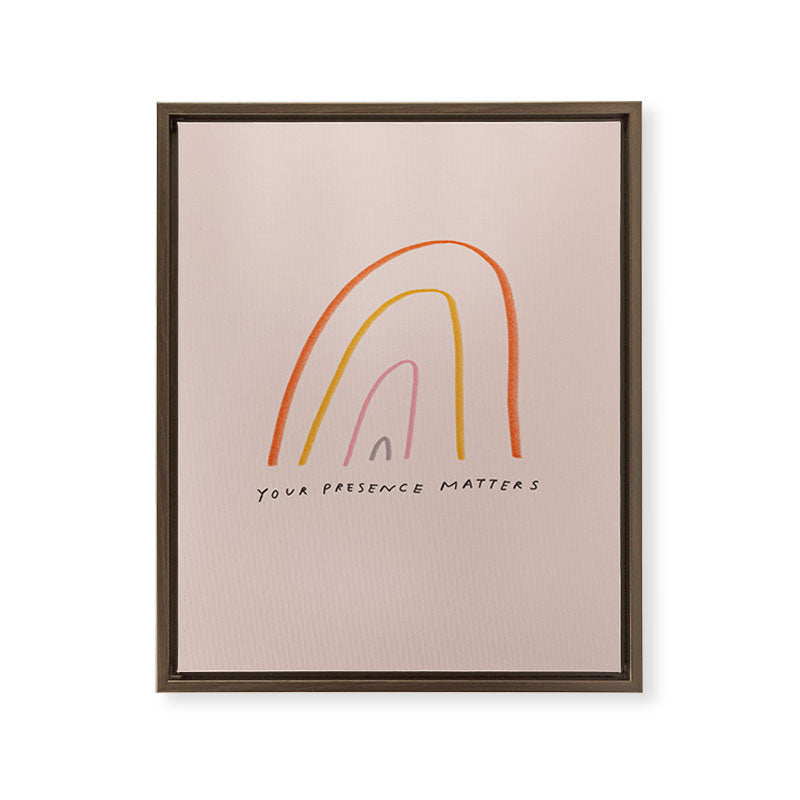 "Your Presence Matters" Framed Canvas Print