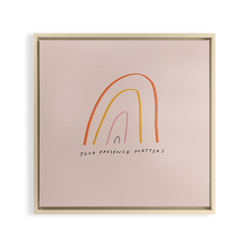 "Your Presence Matters" Framed Canvas Print