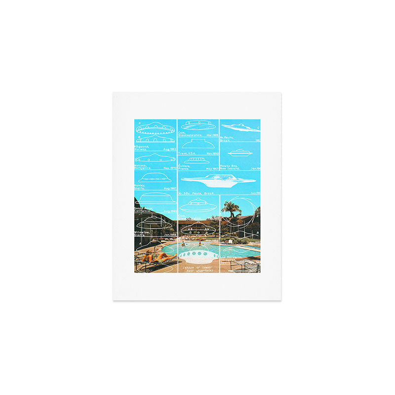60s UFO sightings Art Print