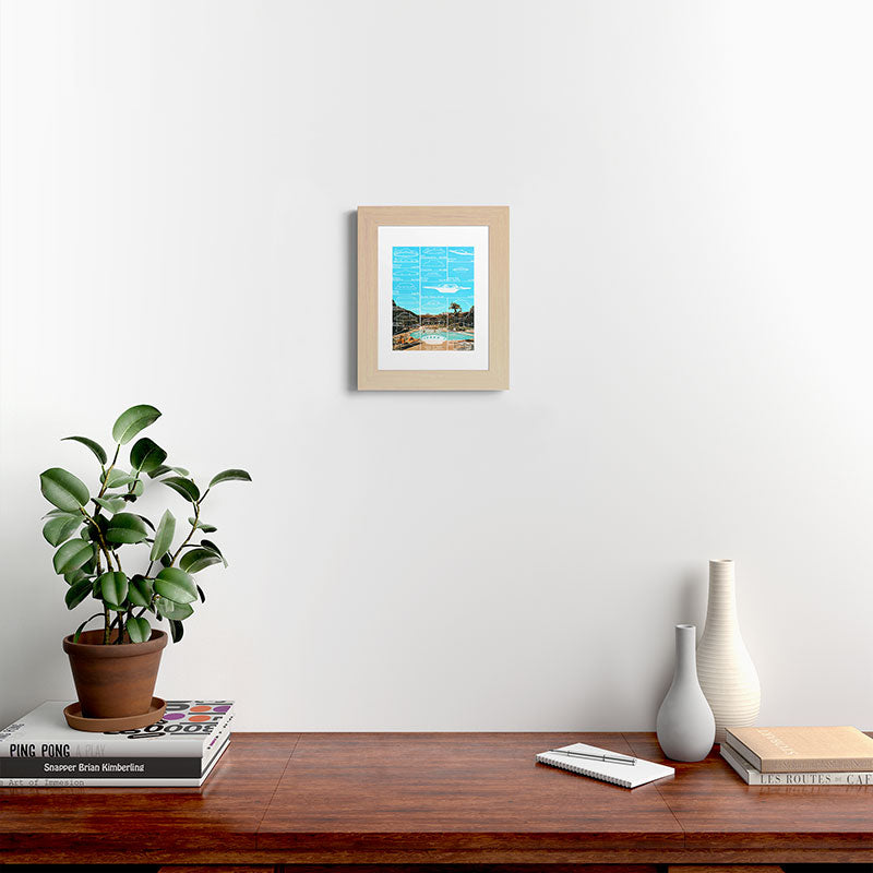 60s UFO sightings Framed Art Print