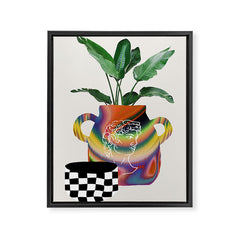 A house plant / Still life Framed Canvas Print