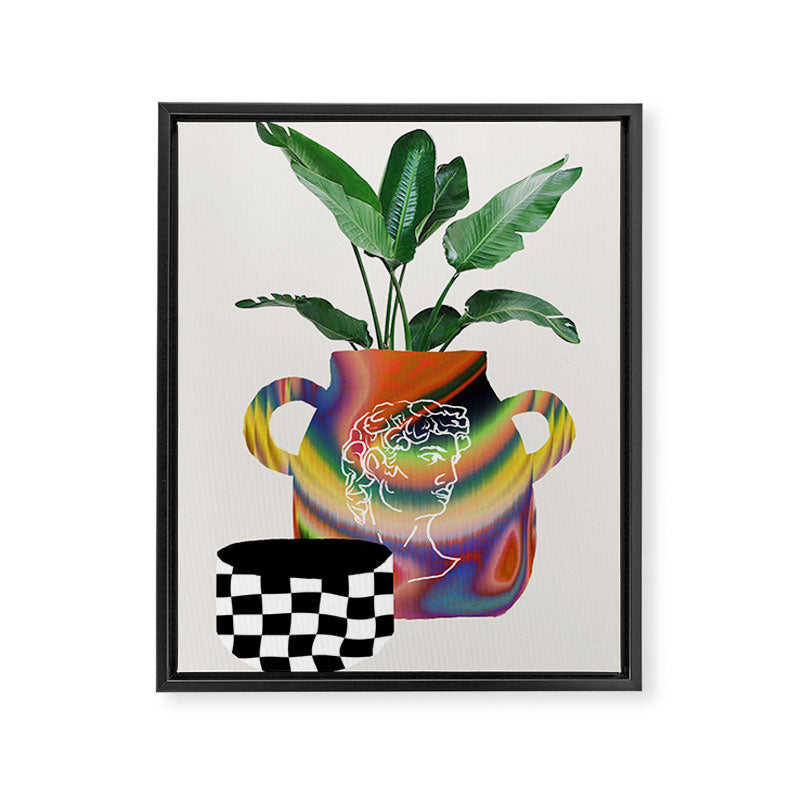 A house plant / Still life Framed Canvas Print