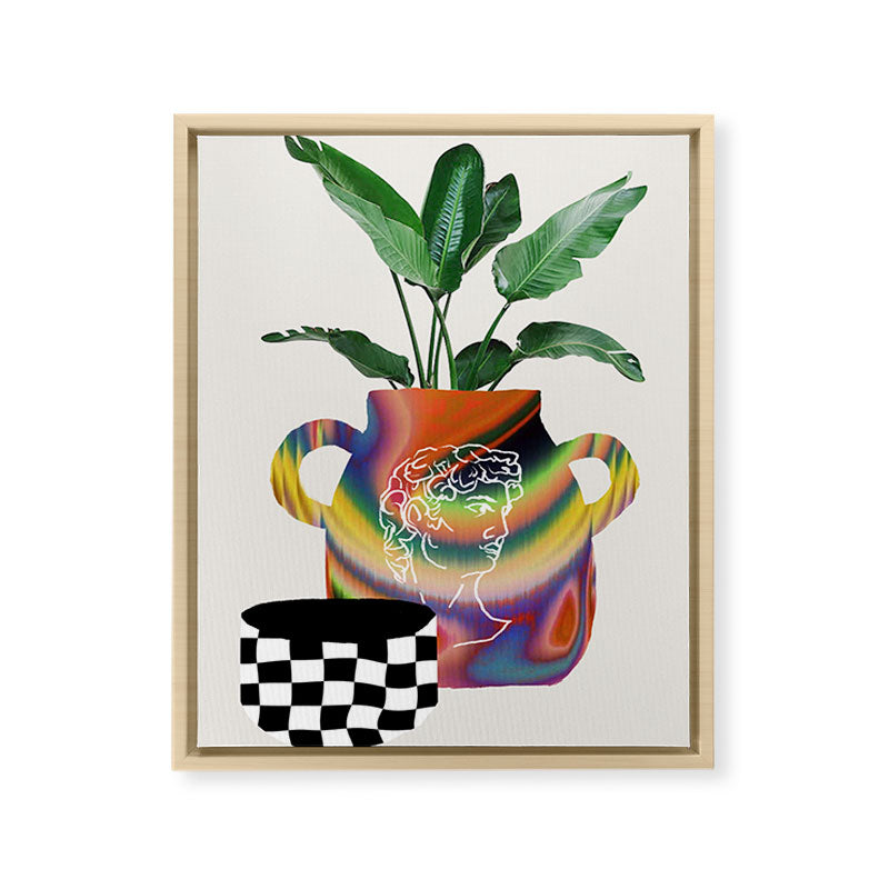 A house plant / Still life Framed Canvas Print