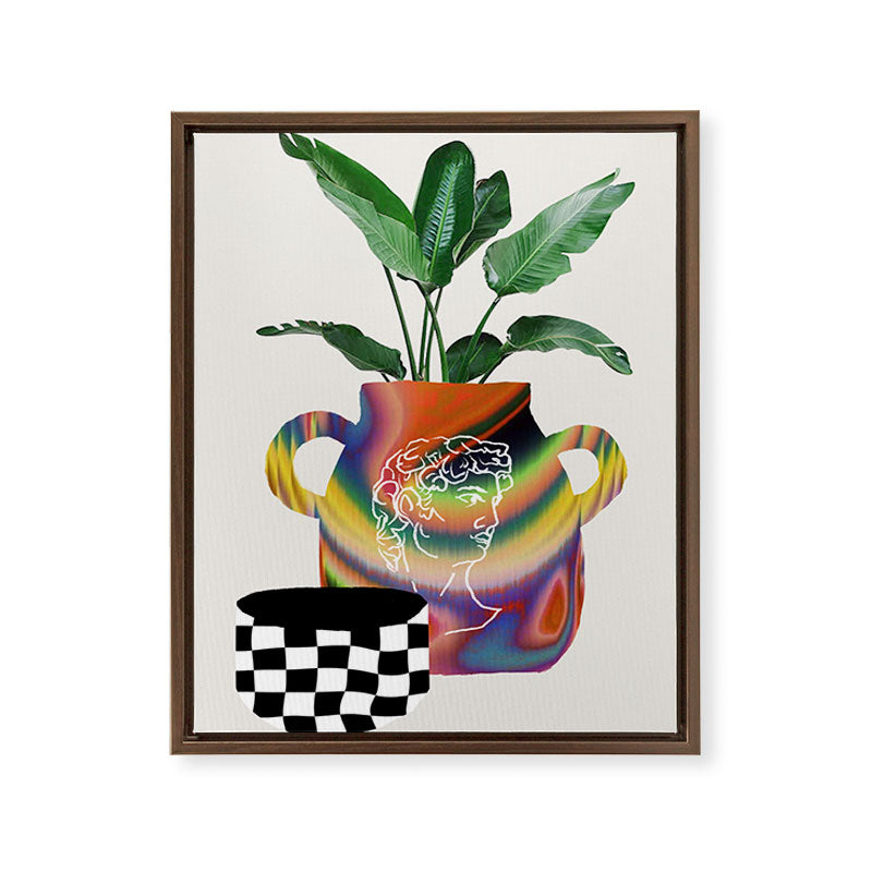A house plant / Still life Framed Canvas Print