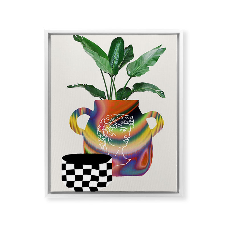 A house plant / Still life Framed Canvas Print