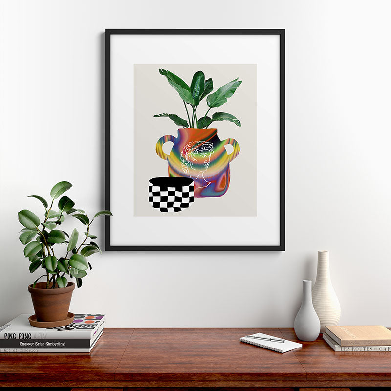 A house plant / Still life Framed Art Print