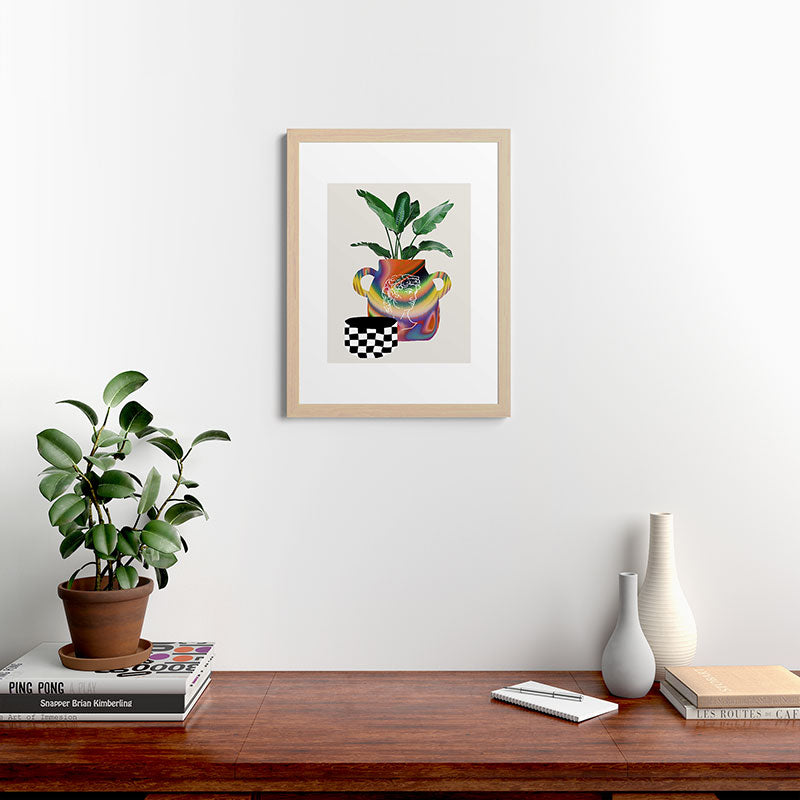 A house plant / Still life Framed Art Print