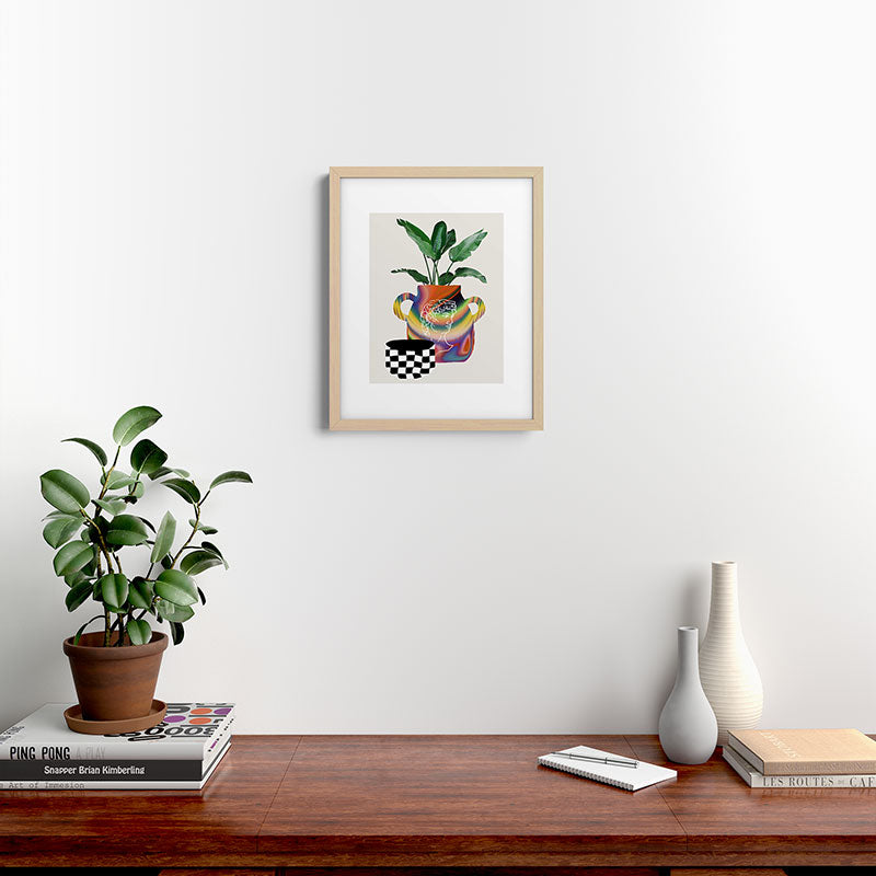 A house plant / Still life Framed Art Print