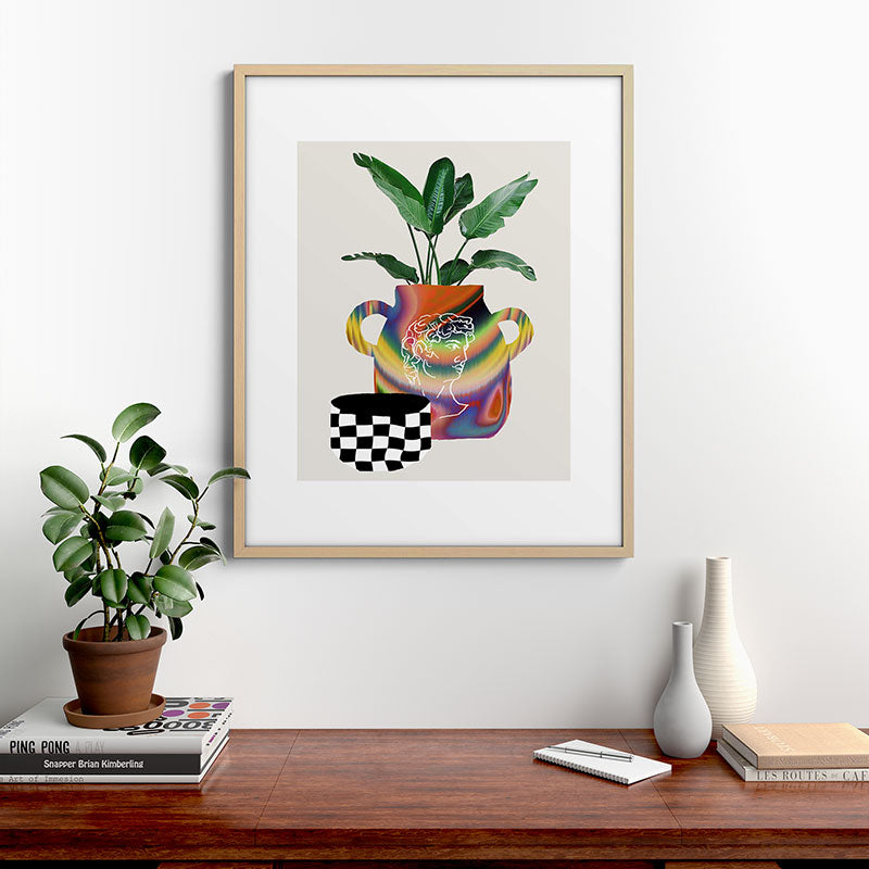 A house plant / Still life Framed Art Print