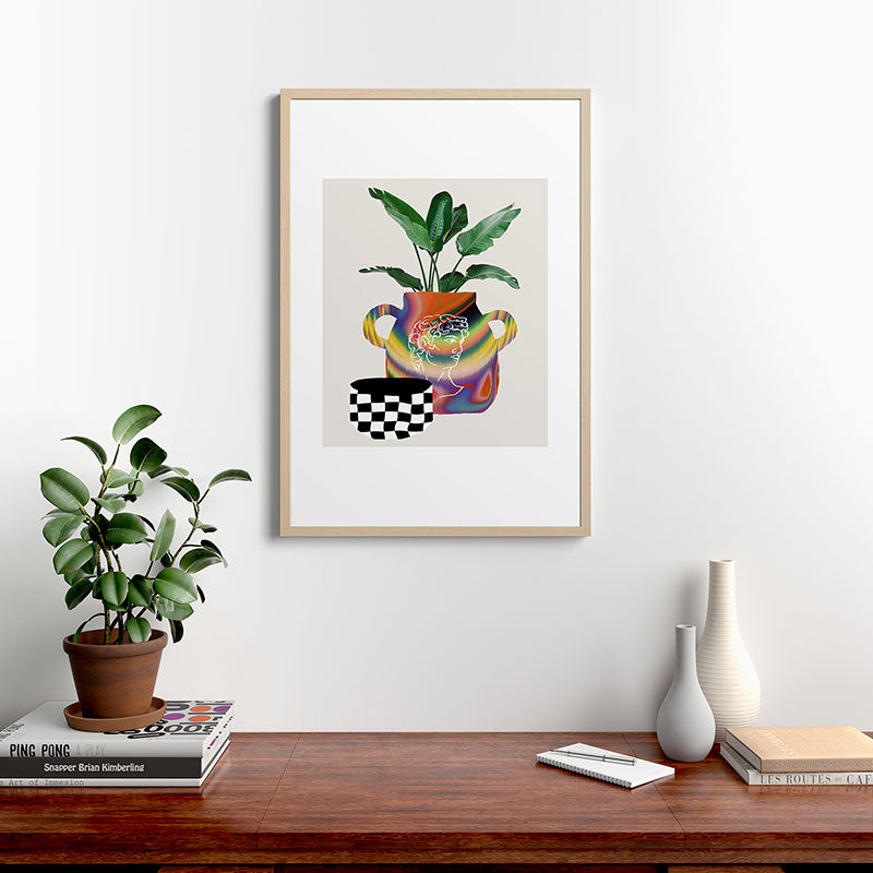 A house plant / Still life Framed Art Print