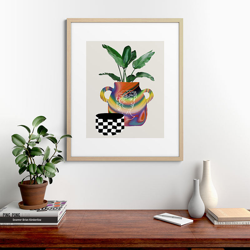 A house plant / Still life Framed Art Print