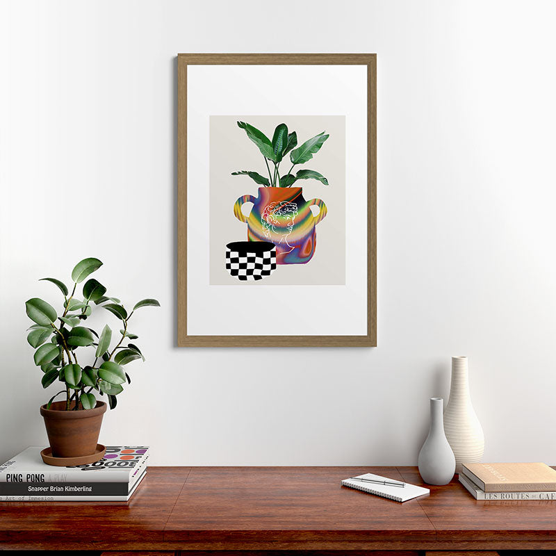 A house plant / Still life Framed Art Print