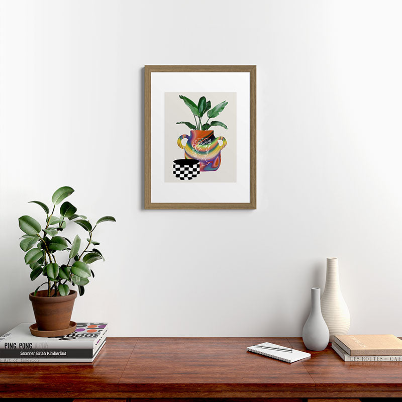 A house plant / Still life Framed Art Print
