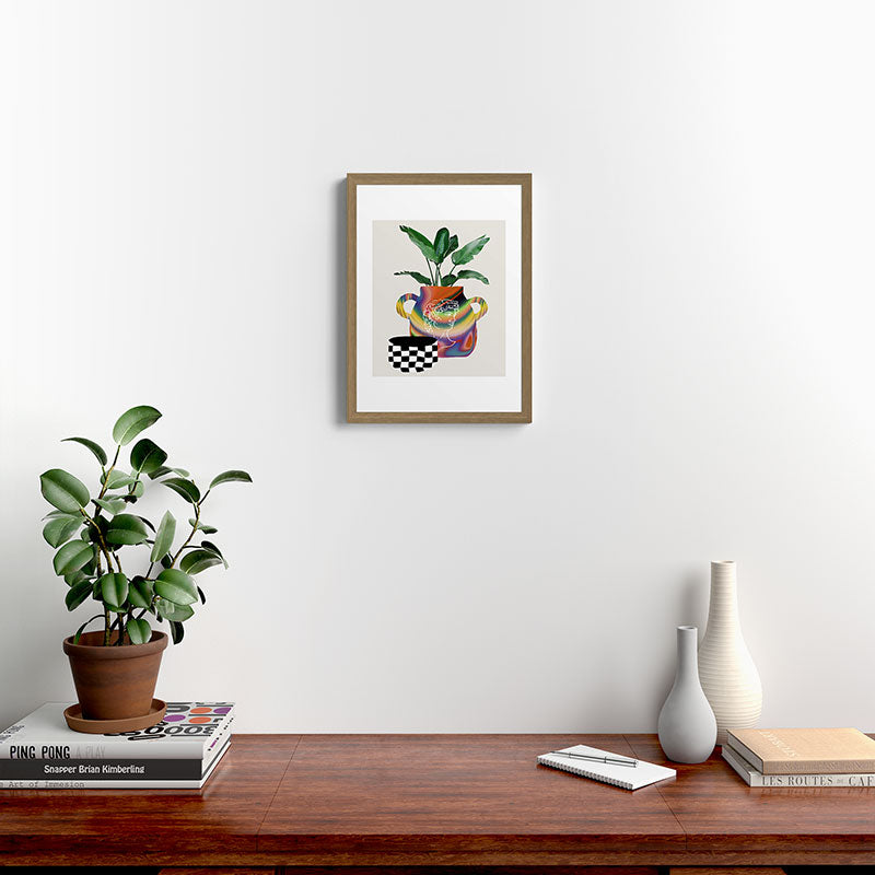 A house plant / Still life Framed Art Print