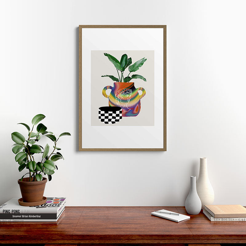 A house plant / Still life Framed Art Print