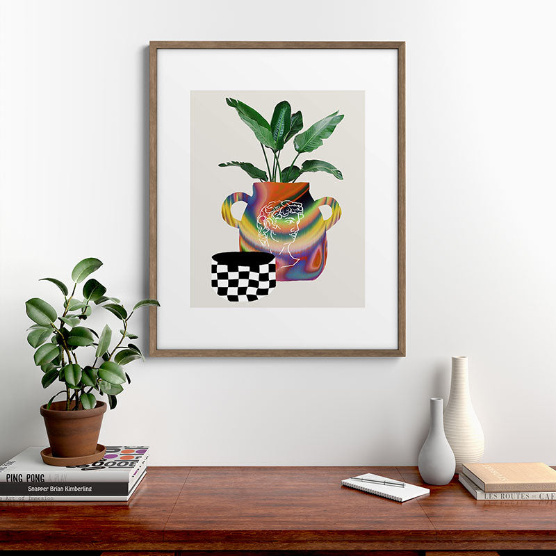 A house plant / Still life Framed Art Print