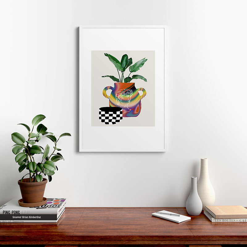 A house plant / Still life Framed Art Print
