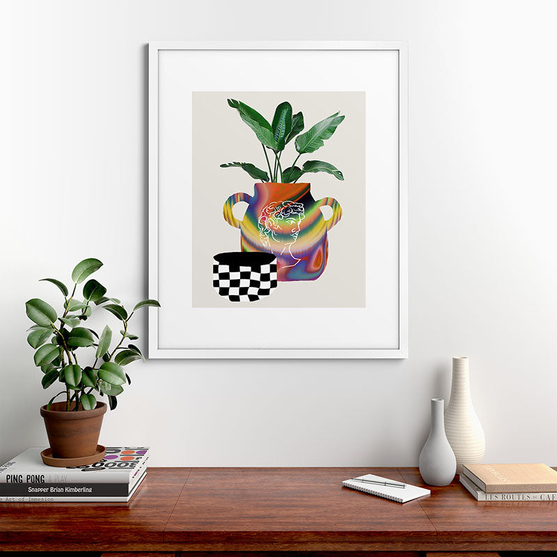 A house plant / Still life Framed Art Print