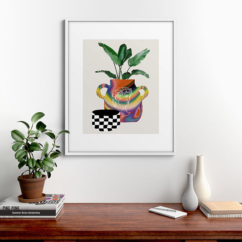 A house plant / Still life Framed Art Print