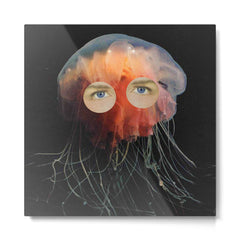 A (very) Jelly Fish Metal Print