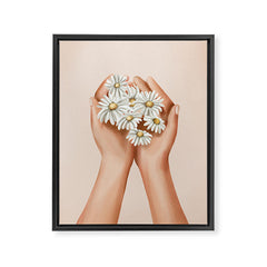 A Gentle Gift Framed Canvas Print
