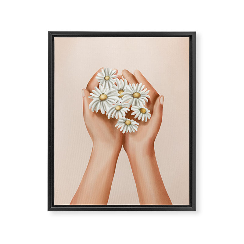 A Gentle Gift Framed Canvas Print