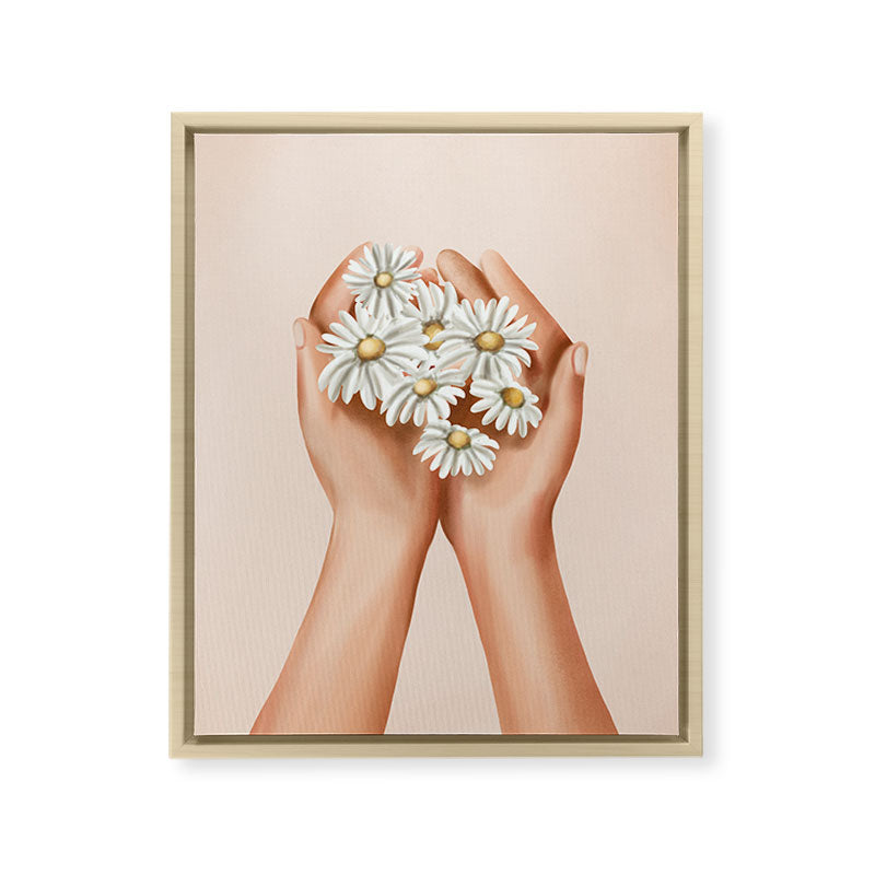 A Gentle Gift Framed Canvas Print