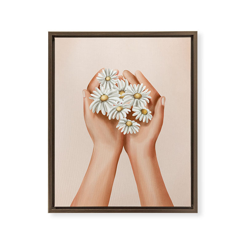 A Gentle Gift Framed Canvas Print