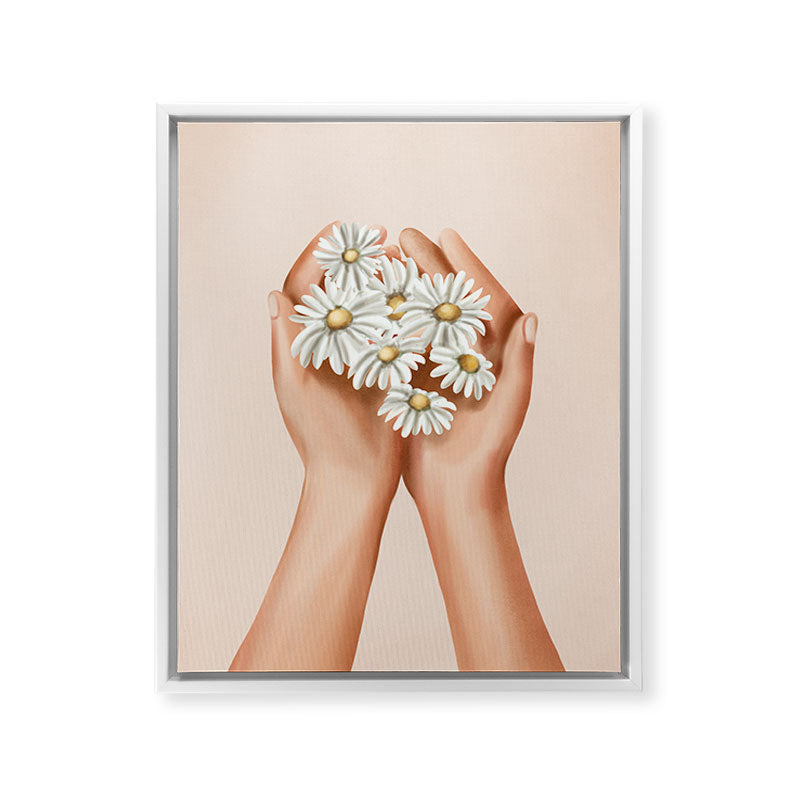 A Gentle Gift Framed Canvas Print