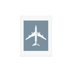 747-400 Jumbo Jet Airliner Aircraft - Slate Art Print