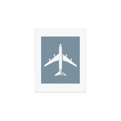 747-400 Jumbo Jet Airliner Aircraft - Slate Art Print