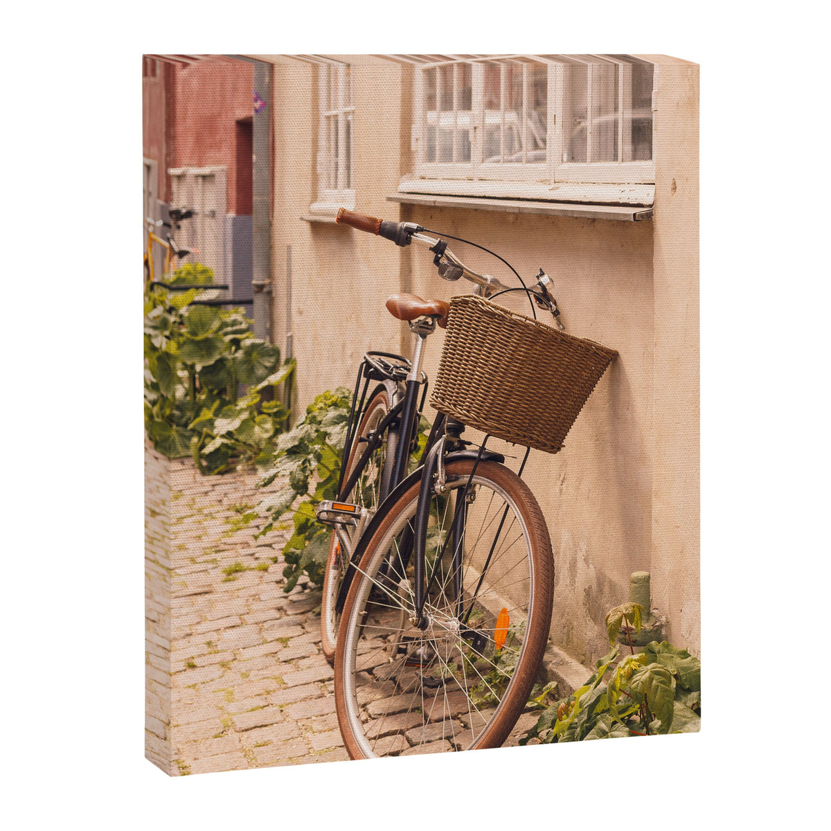 A bicycle in a Copenhagen street | Travel photography | Scandi Europe Scandinavia  Canvas Print