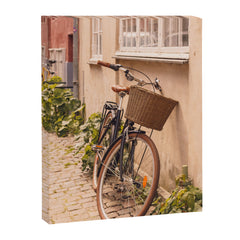 A bicycle in a Copenhagen street | Travel photography | Scandi Europe Scandinavia  Canvas Print