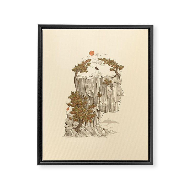 A Beautiful Mind Framed Canvas Print