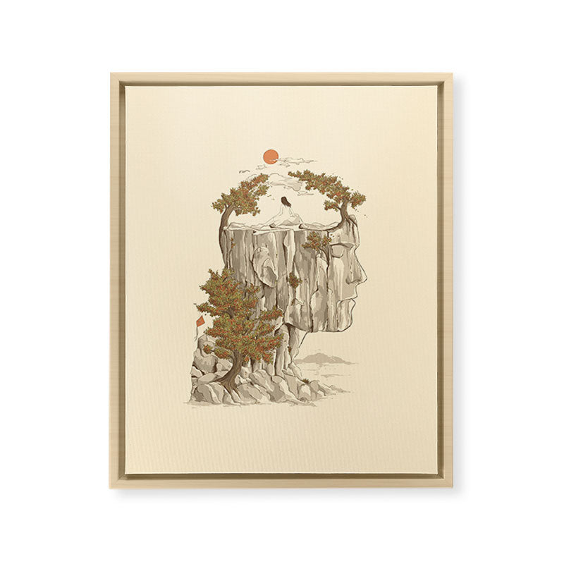 A Beautiful Mind Framed Canvas Print